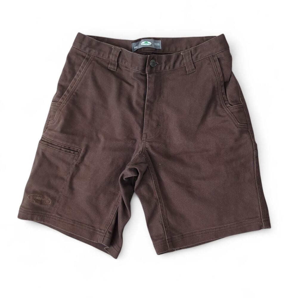Arborwear Men's Cedar Flex Shorts Size 30W Brown Stretch Durable Utility Outdoor